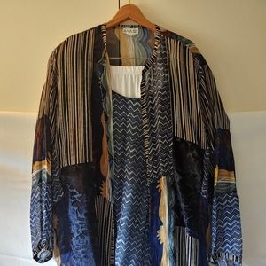 Vintage Plus Size Size 22 Sheer Anage Bohomian